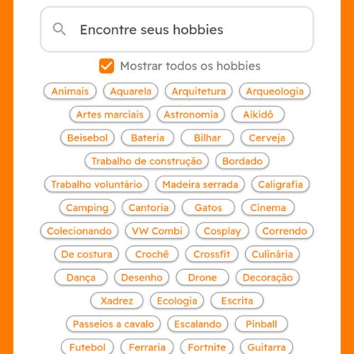 Personalize sua experiência