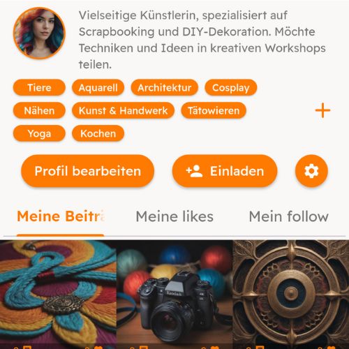 Personalisiertes Profil